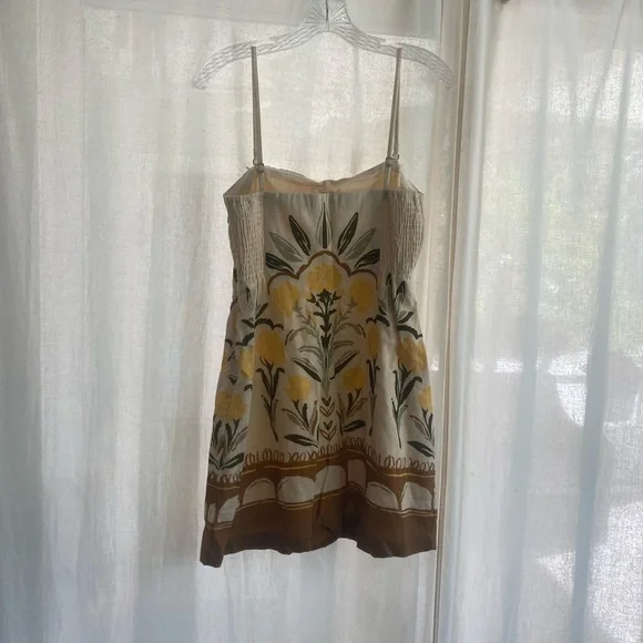 Abercrombie & Fitch Strapless Linen-Blend Skort - Picture 2 of 8